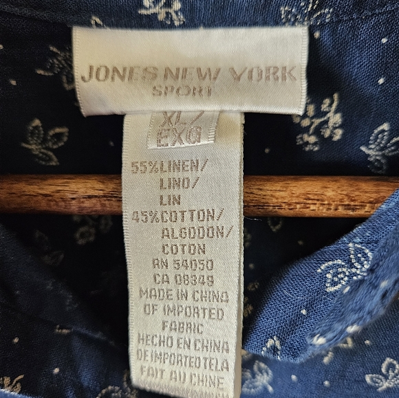 Jones of NY Sleeveless Tie top XL - Picture 2 of 8